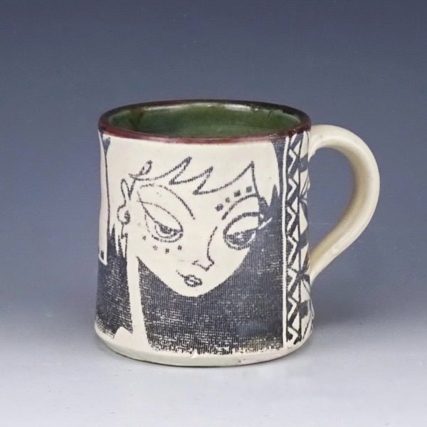 best friends ceramic mug handmade by wicked imp designs