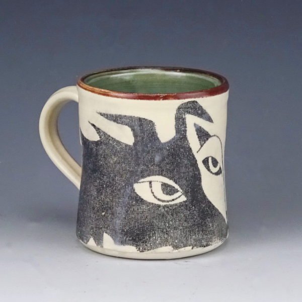 fox and hounds companions ceramic mug made wicked imp designs