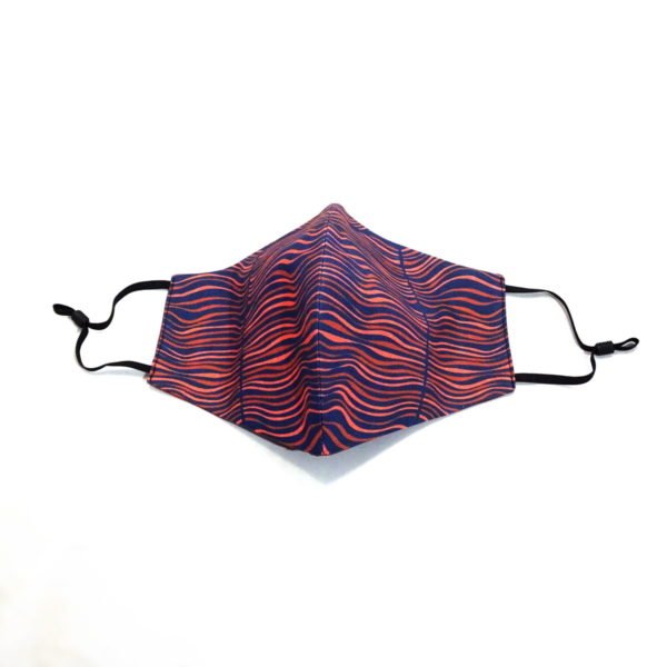 warm waves fitted fabric face mask wicked imp designs