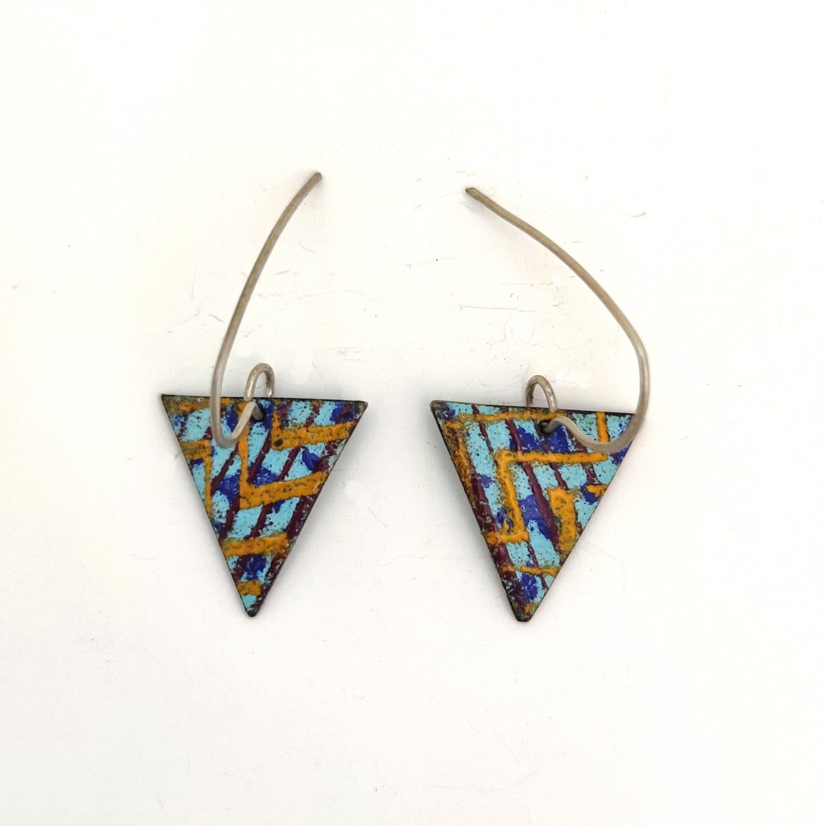 the view from here enamel earrings