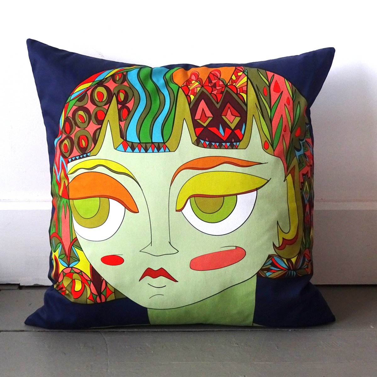 Celia cushion blue front